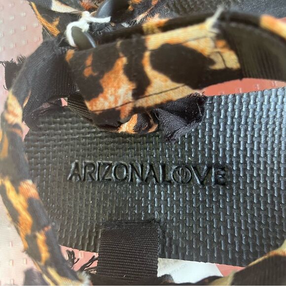 ArizonaLove Trekky Sandal black/brown Leopard print, branded sole, open toe, 37 - Picture 2 of 7